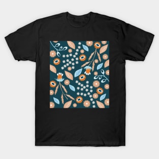 Whimsy forest floral pattern T-Shirt